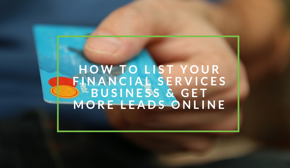 List your financial services business on nichemarket 